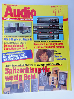 AUDIO 11/85,SANSUI C/B 2101,B&W 802,CABASSE GALION V,INFINITY RS III B,TMR STAND