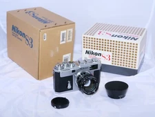 Nikon S3 Year 2000 Millennium Model.  Nikkor S 50mm f/1.4 black lens. CASE. BOX.