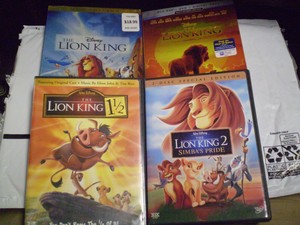 4 Disney The Lion King Children S Dvd Lot Lion King 1 1 1 2 2 Live Action Ebay