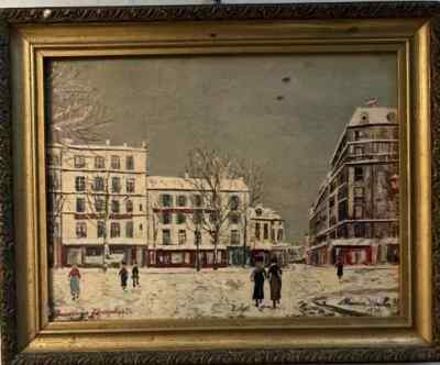 MAURICE UTRILLO 1883-1955 French ,OIL ON CANVAS 