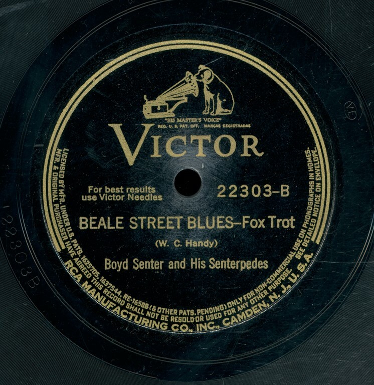 その他 78RPM/SP Boyd Senter Copenhagen / Beale Street Blues 22303 VICTOR /00500 78tk-Jazz-VICTOR 22303-Boyd Senter-(Copenhagen/Beale Street