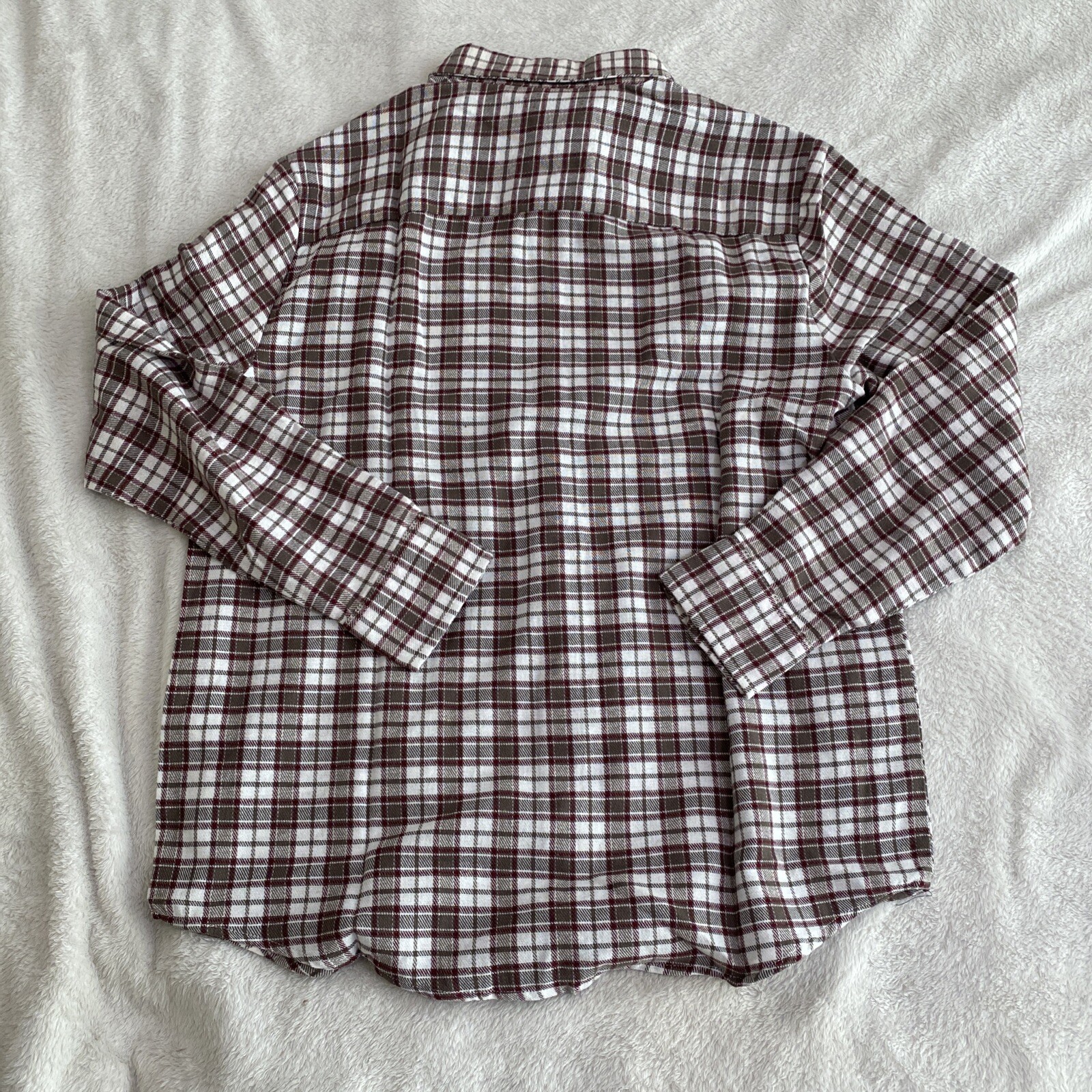 Lot of 2 Haband Flannel Long Sleeve Pearl Button … - image 7