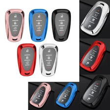 Soft Remote Smart Key Fob Cover Case For Chevy Camaro Cruze Malibu Sonic Bolt