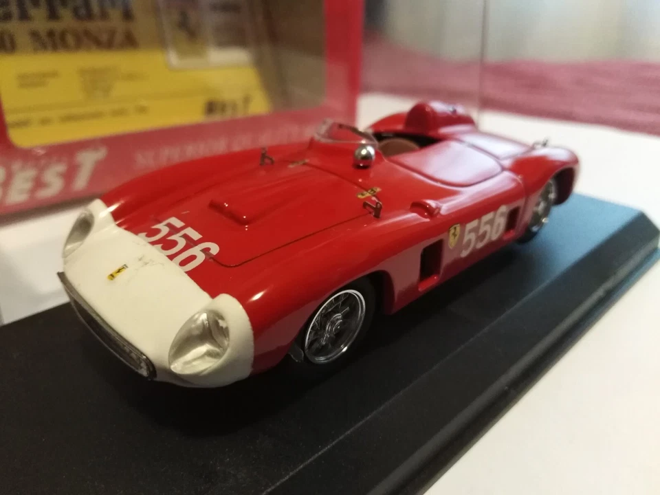 BEST MODEL 1:43 FERRARI 860 MONZA LUIGI MUSSO MILLE MIGLIA 1956 CON BOX - Immagine 2 di 4