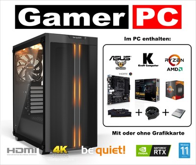 Gamer PC Ryzen 5 5500 (6x4,2GHz)+ ASUS TUF A520M +16GB 3600MHz +1TB SSD+RTX 3050