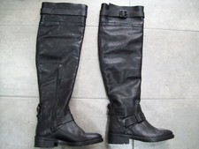 Knee High Ladies Leather Boots - Size 36 - Free UK Post