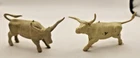 Vintage Marx Bar M Ranch Playset Parts 2 Longhorn Steers