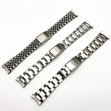 19mm Curved End Stainless Steel Watch Band Strap For Snxs80/79/75/73/79k/77k