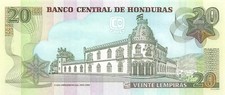 Honduras  20  Lempiras  13.7.2006   Series   BF   Uncirculated Banknote Tx71