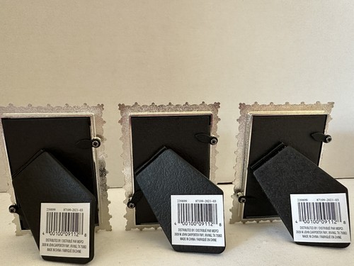 Ornate Pearl And Silver 2 X 3” Studio Decor Picture Frame Mini New Set Of 3 - Picture 5 of 6