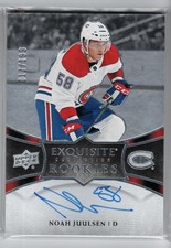2018-19 Exquisite Collection Platinum Rookies Signatures #R4 Noah Juulsen /199