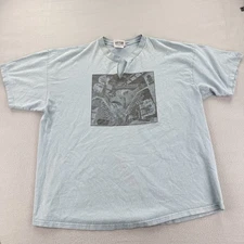 Vintage MC Escher Shirt Mens 2XL Blue Relativity Stairs Art Graphic Westside 90s