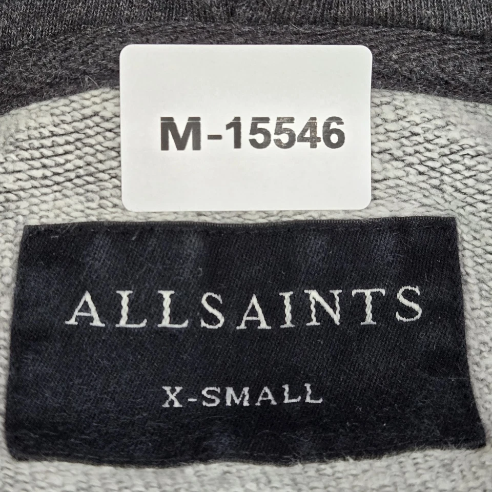 Sudadera con Capucha Allsaints Mujer XS Gris Longhorn Calavera Bordado Salvaje Sudadera con Capucha Cremallera Foto 2 de 4