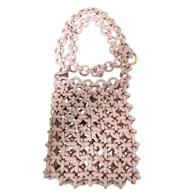 JIL SANDER Link Cross Sling Bag Shoulder Bag Pink Women USED