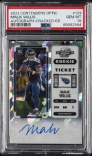 2022 CONTENDERS OPTIC AUTO-CRACKED ICE #129 MALIK WILLIS 11/22 PSA 10