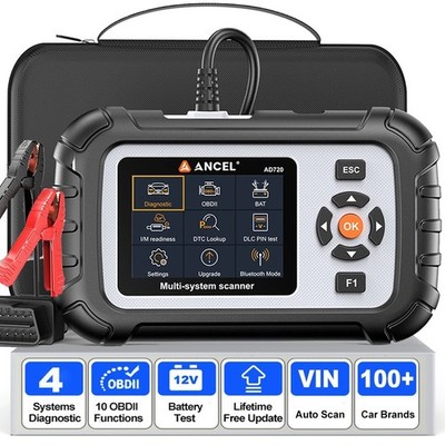 ANCEL AD720 Auto OBD2 Diagnosescanner ABS SRS Getriebe Motor Batterietest
