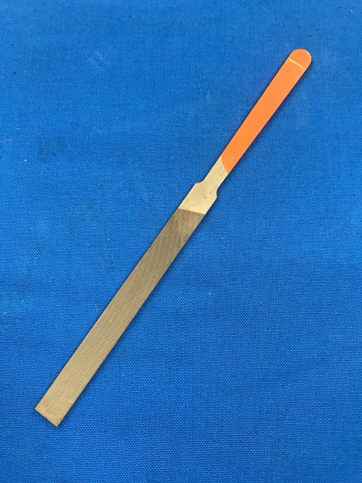 NICHOLSON  Steel Double Cut Thin Rectangle Tungsten Point File 5-1/4" Long - USA