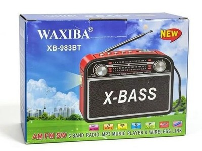 Waxiba Radio Vintage Tragbar AM/FM/SW Bluetooth USB TF Karte MP3 XB-983BT