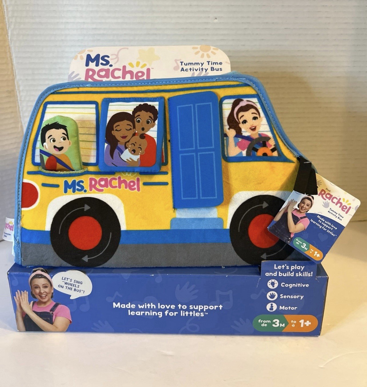 Ms Rachel Tummy Time Bus Folding Play Mat for Infants