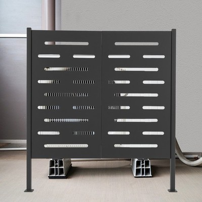 Air Conditioner Fence Iron Outdoor Equipment Enclosure Privacy Fence Panel