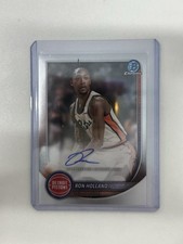 2025-26 Bowman Chrome Basketball Ron Holland II Auto #BCA-RH Detroit Pistons