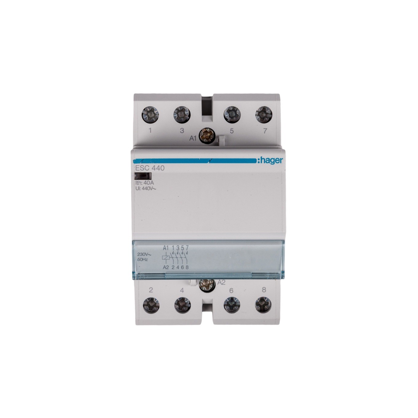 Hager Contacteur 40A 4F 230V (Esc440) - Image 3