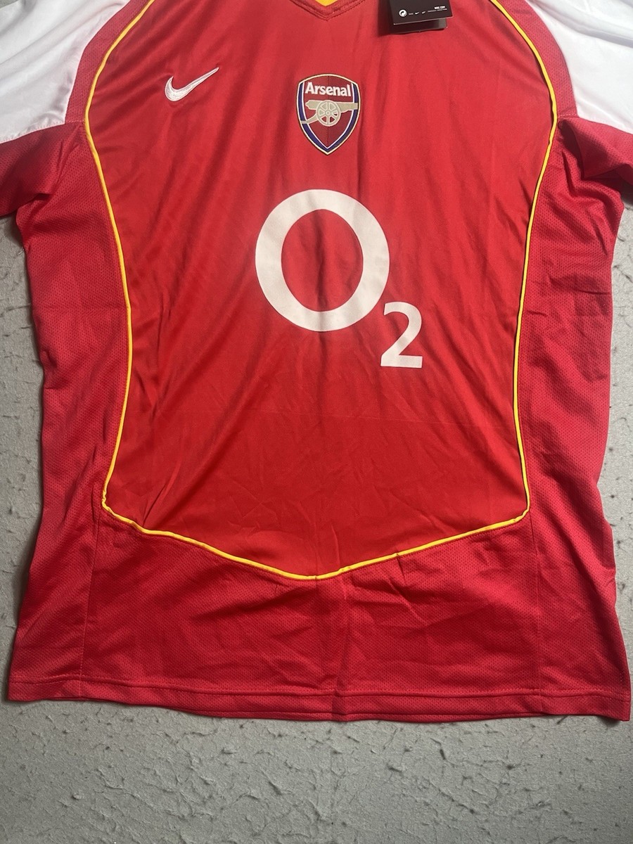 New Sz 2XL ARSENAL ENGLAND NIKE 2004-2005 HOME FOOTBALL SOCCER