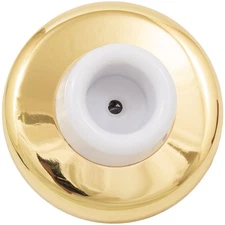 Concave Wall Door Stop, 2-1/4 Inches, Polished Brass by Stone Harbor Hardware