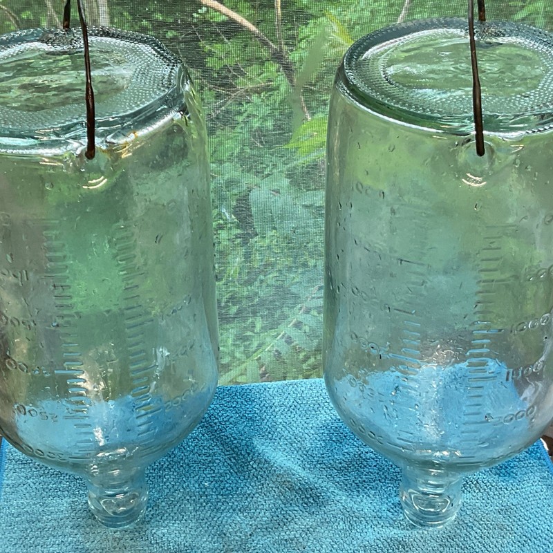 Antique 3000cc Glass Laboratory Bottle 3 Liter Apothecary Measuring Vessel
