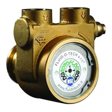 Fluid-O-Tech Pb0801andnn0000 Rotary Vane Pump, Low Lead Brass, 4 Gpm