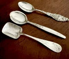 Vintage Sterling Silver Spoon Lot, 82 Grams, Scrap Or Not Lunt, Watson And Towle