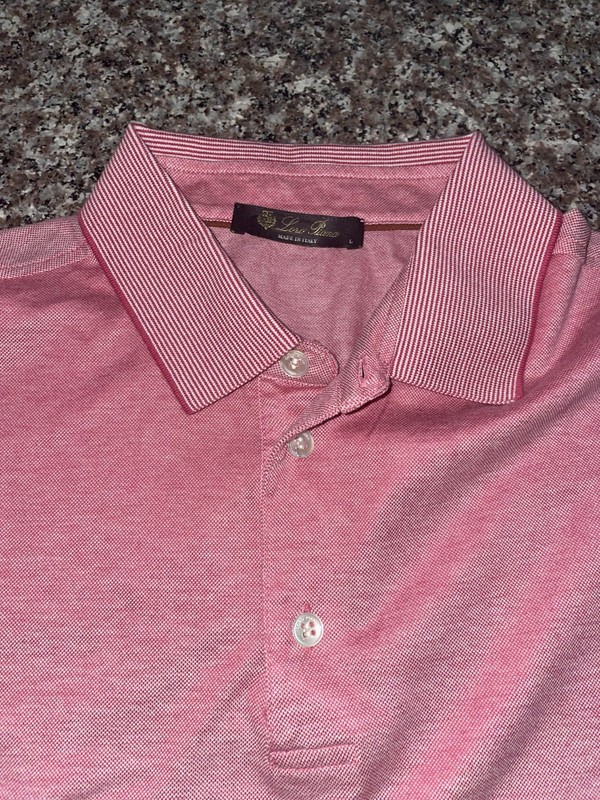 Loro Piana Polo Men's Short Sleeve Shirt Size Large