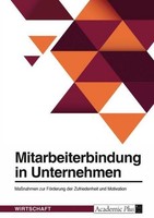 Mitarbeiterbindung In Unternehmen. MaßNahmen Zur FöRderung Der Zufriedenheit Und