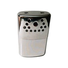 Vintage Aladdin Jon-E GI Giant Size Stainless steel Hand Warmer W/ Bag 4" x 3"