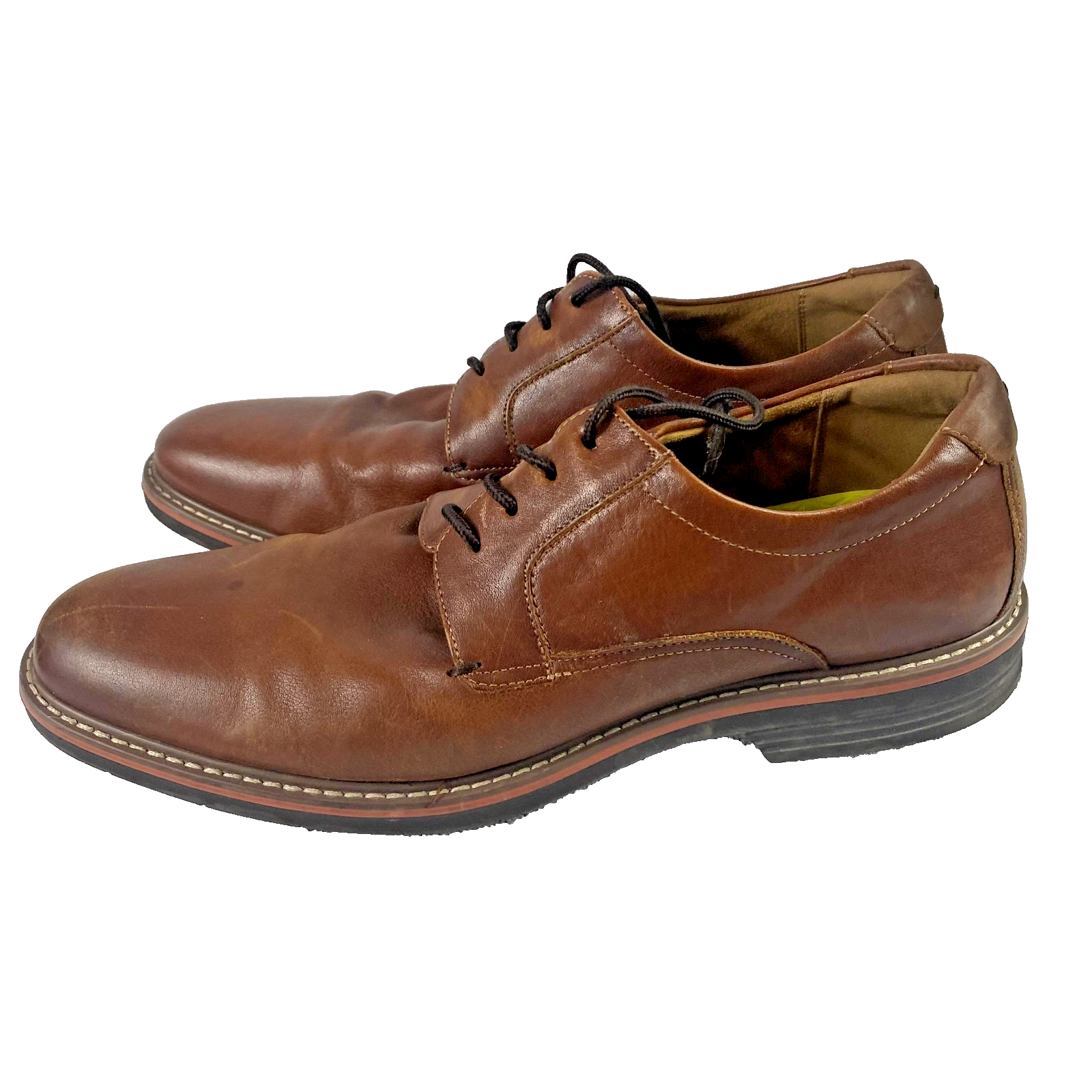 SAOLA Scarpe Florsheim uomo taglia 12 Comfortech Oxford stringate suola flessibile abito da lavoro
