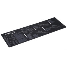 35"x16" AR-15 Gun Cleaning Mat, 2x Thicker Non-slip Black Rifle Gun Bench Mat