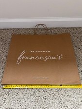 Lot of 2 Pcs Francesca Paper Tote Bag, New