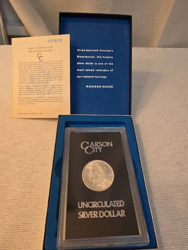 1884 CC Morgan Silver Dollar Uncirculated GSA - OGP & COA Included