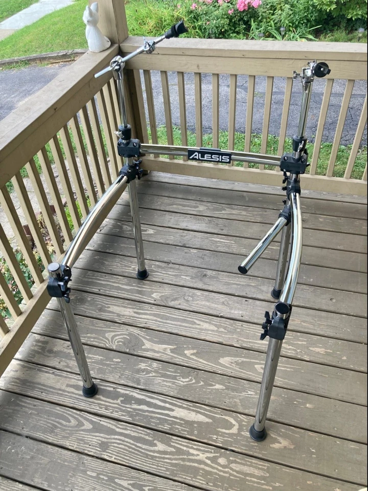 Alesis Command Drum Rack w/2 Arms NEW Chrome Stand E-Drum Kit (No Mounts) 1.5" - Image 2 of 4