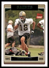 2006 Topps #313 Mike Hass Rookie RC New Orleans Saints football card. rookie card picture