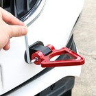 Red Triangle Track Racing Style Tow Hook Tool Car Exterior Accessories Universal