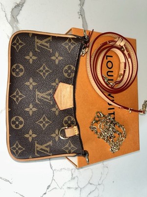 Louis Vuitton Monogram Pochette Accessories Crossbody w/ Strap Dust Bag