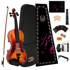 Violin Set for Beginners,Acoustic Violins Starter Kit Package for Student,Beg...
