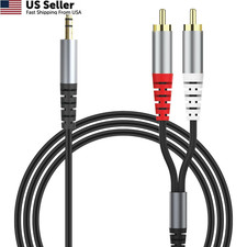 HIEbee RCA to 3.5mm AUX Cable, 1.5M/4.9Feet 1/8 cable--1.5M