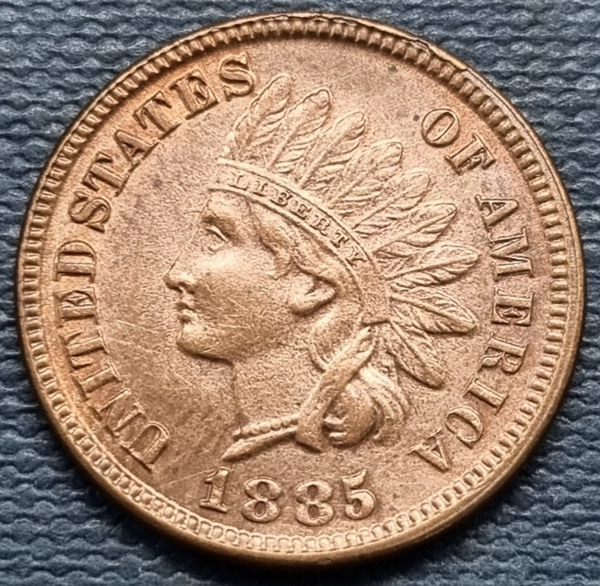 Uncirculated 1885 Year Indian Head Small Cents (1859-1909) for