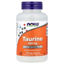 Taurine, 500 mg, 100 Veg Capsules
