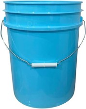 5 Gallon Bucket container, Food grade Made in USA Aqua color  Pack of 1 