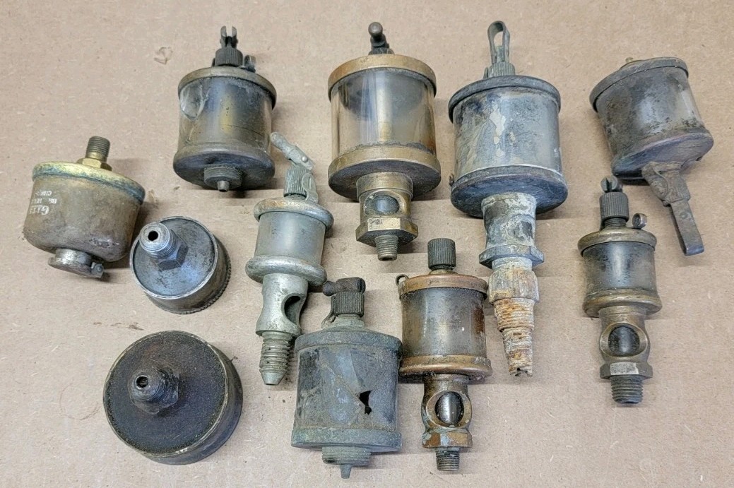 LUNKENHEIMER No 0 And 1 ROYAL Essex HIT & MISS ENGINE OILER Brass Lot Of 10+