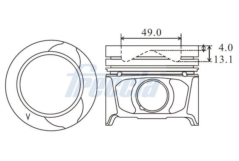 FRECCIA FP23-107950 Piston Fits Dacia Logan Pickup MCV Express Duster Sandero