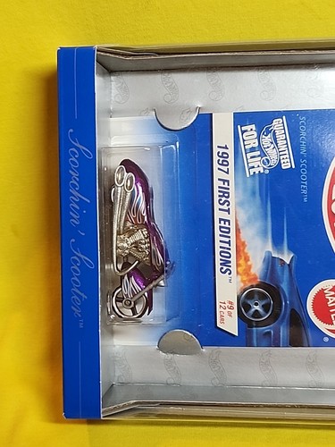 Hot Wheels 30 Years Commemorative 1997 First Edition Scorchin' Scooter Neu in OVP 🔥 - Bild 6 von 9